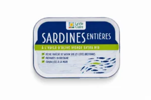 Sardines entières à l'huile d'olive bio