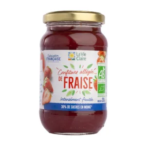Confiture allégée de fraises bio