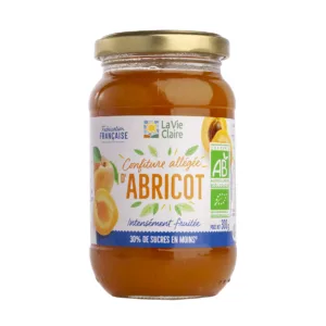 Confiture allégée d'abricots bio