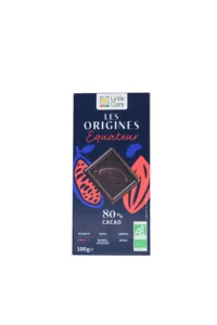 Tablette de chocolat noir Equateur 80% bio