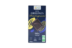 Tablette de chocolat noir Madagascar 90% bio