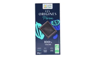 Tablette de chocolat noir Perou 100% bio
