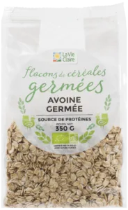 Flocons d'avoine germés bio