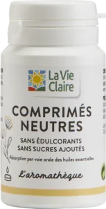 Comprimés neutres pour huiles essentielles bio 30 comprimés