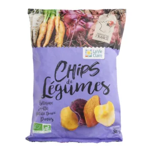Chips de légumes (Betterave, Carotte, Patate douce, Panais) bio