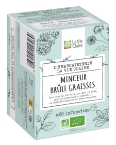 Infusion minceur brûle graisse bio 20 sachets