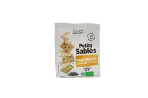 Sablés apéritifs parmesans et graines de chia