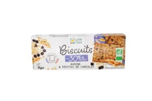 Biscuits avoine chocolat bio