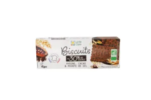 Sablés cacao et pointe de sel bio