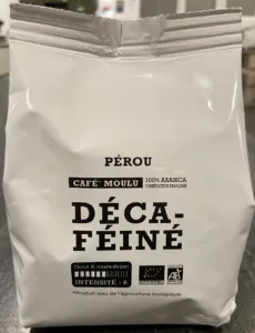 Café arabica décaféiné moulu bio