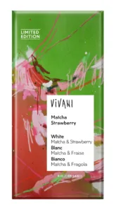 Chocolat blanc matcha fraise.