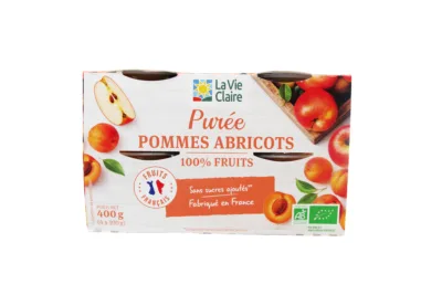 Purée de pommes et abricots biologique