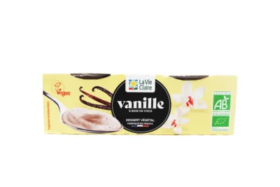 Crème dessert végétale à la vanille bio
