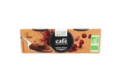 Crème dessert végétale au café bio