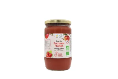 Purée pomme fraise bio