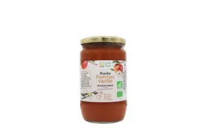Purée pommes vanille bio