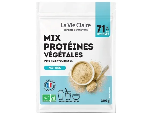 Mix protéines végétales nature bio.