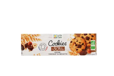 Cookies céréales noisette bio