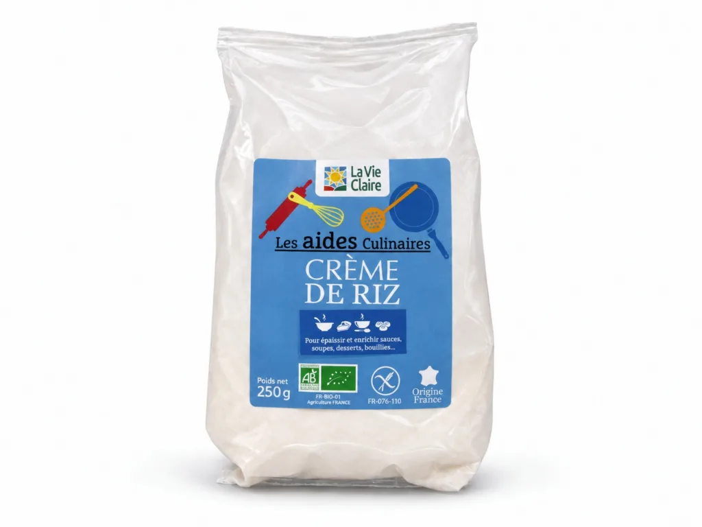 Creme de riz bio
