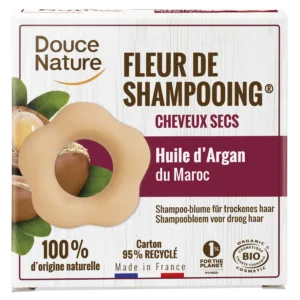 Fleur de shampoing pour cheveux secs