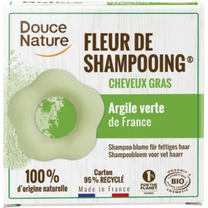Fleur de shampoing pour cheveux gras