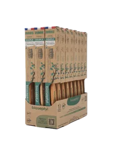 Brosse à dents souple en bois