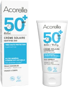 Crème solaire bébé spf 50