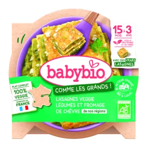 Lasagnes de légumes et fromage de chèvre bio