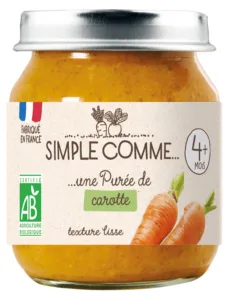 Purée de carotte bio
