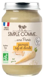 Panais riz dinde bio