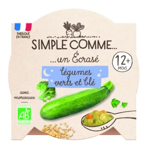 Légumes verts et blé bio