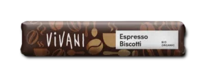Barre de chocolat au lait crémeux fourrée à la crème d'espresso bio
