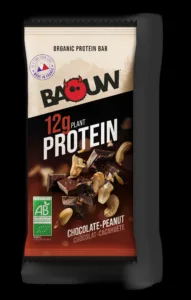 Barre protéinée chocolat-cacahuète bio