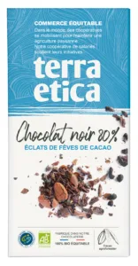 Chocolat noir éclats de cacao bio