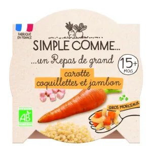 Carotte coquillette jambon bio