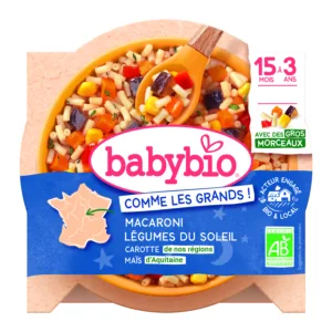 Macaroni légumes du soleil bio