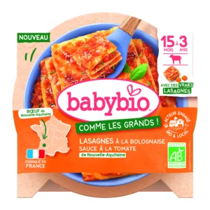 Lasagnes à la bolognaise buf et tomate bio
