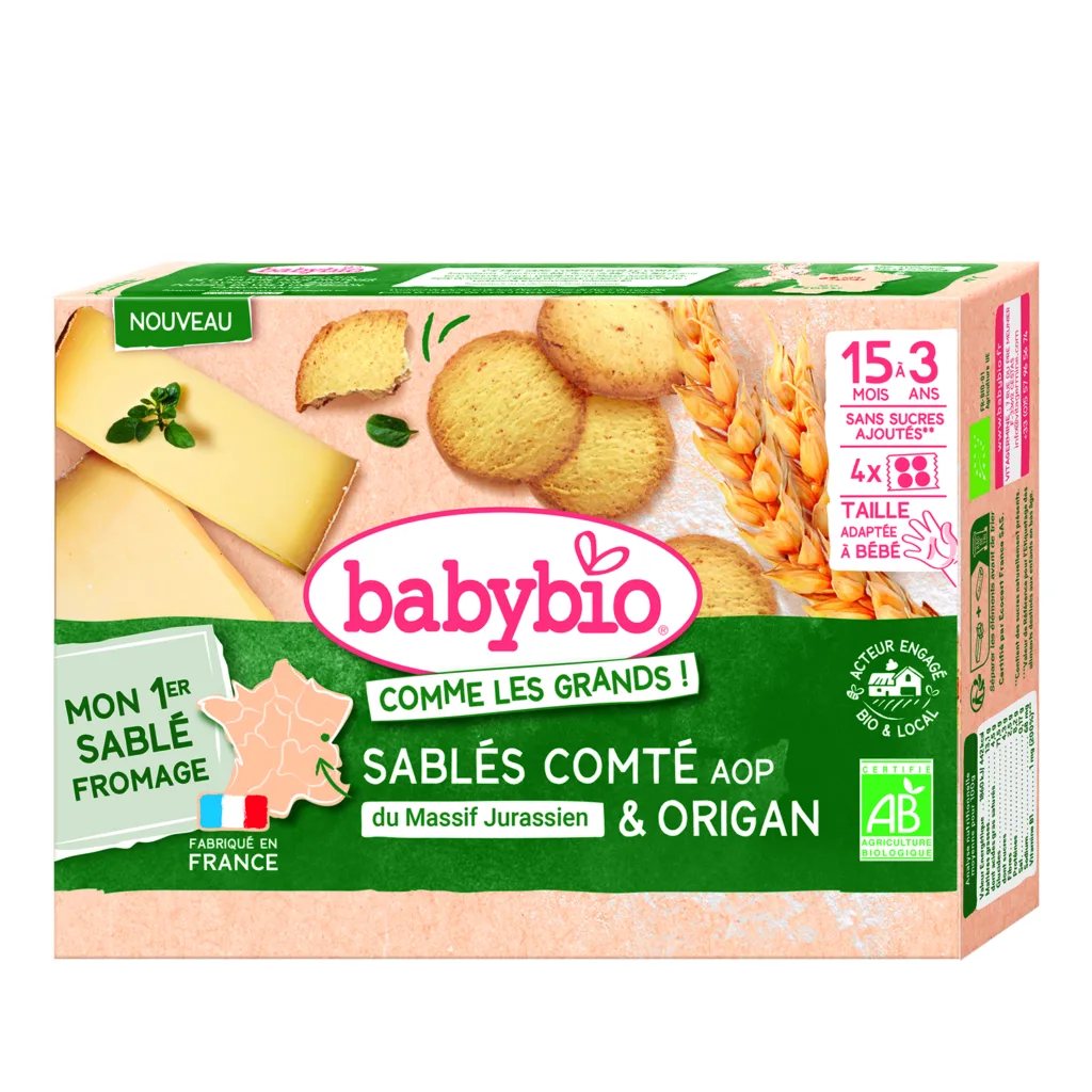 Sablés comté origan bio