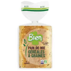 Pain de mie céréales bio