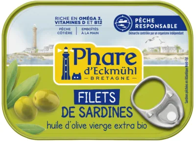 Filets de sardines à l'huile d'olive bio