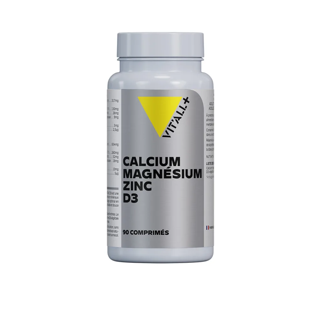 Calcium magnésium zinc vit D3 90 comprimés