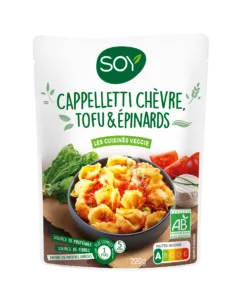 Cappelletti au chèvre, tofu et épinards bio