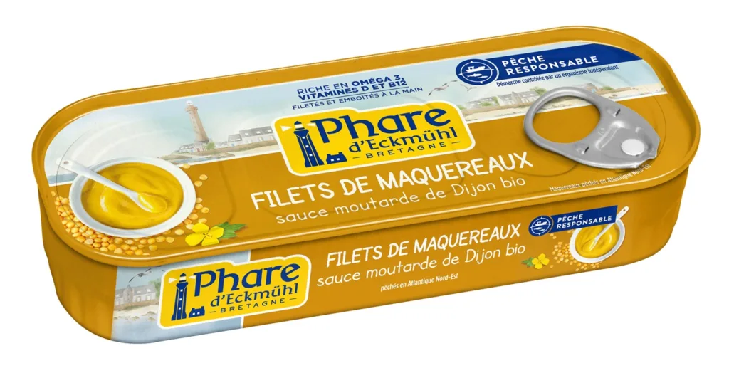 Filets de maquereaux à la moutarde de Dijon bio
