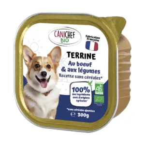 Terrine chien boeuf bio