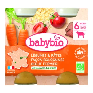 Légumes pâte bolognaise buf 2 x 200 g bio
