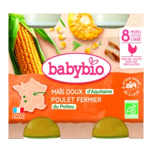 Maïs doux poulet 2 x 200 g bio