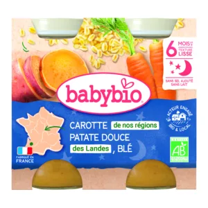 Patate douce carotte 2 x 200 g bio