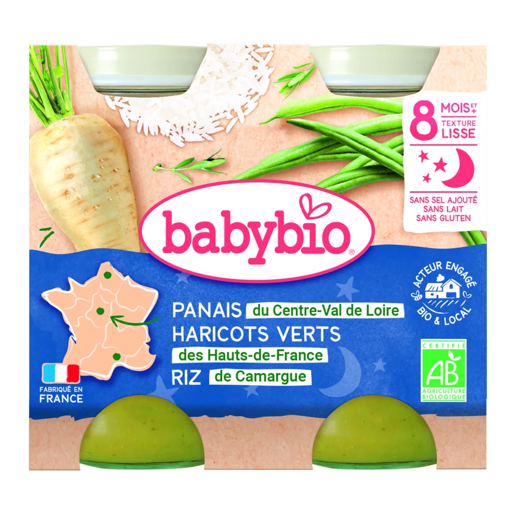Panais haricot riz 2 x 200 g bio