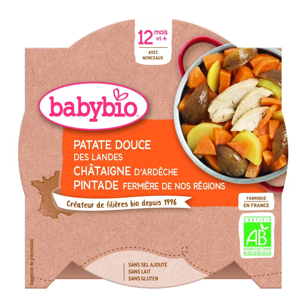 Patate douce châtaigne pintade bio