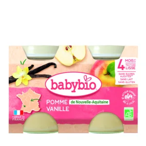 Pot pomme vanille 2 x 130 g bio